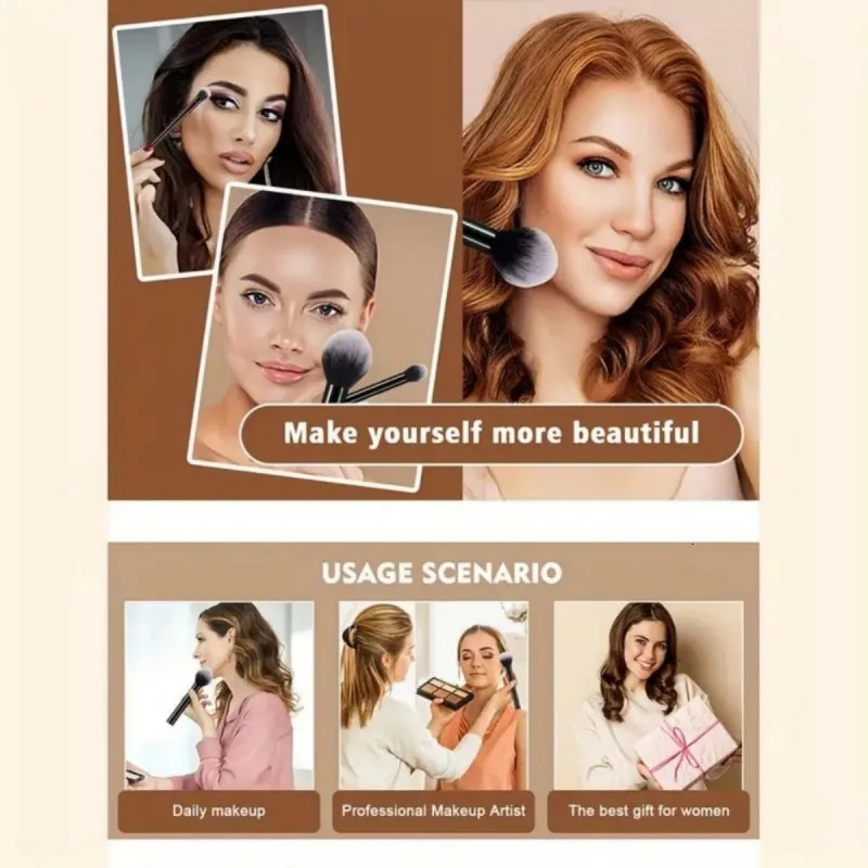 9pcs Multifunctional Black Makeup Brush Set With 1pc Beauty EggSoft Bristles for All Skin Types AlcoholFree Cosmetic Brushes 250716