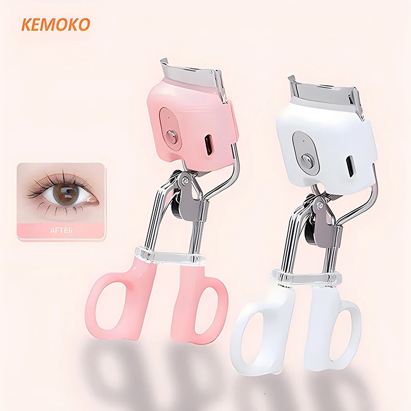 Electric Eyelash Curler Portable Electric Heated Comb Eye Lash Perm Long Lasting Eyelashes Thermal Eyelash Curler Makeup Tools 250716