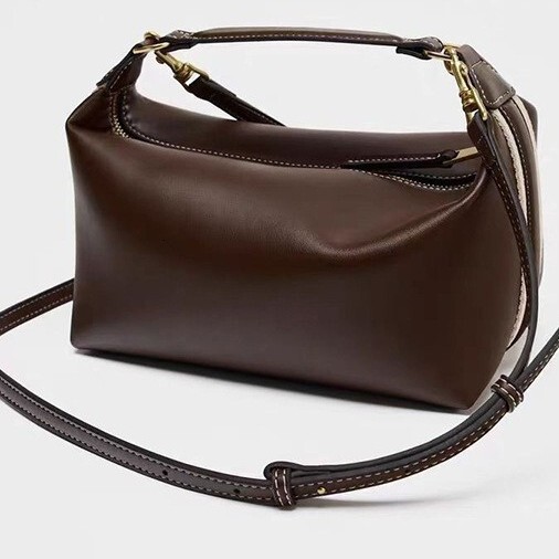 Summer new women's shoulder crossbody bag retro texture fashionable women's bag new side striped strap casual shoulder handbag new designer 