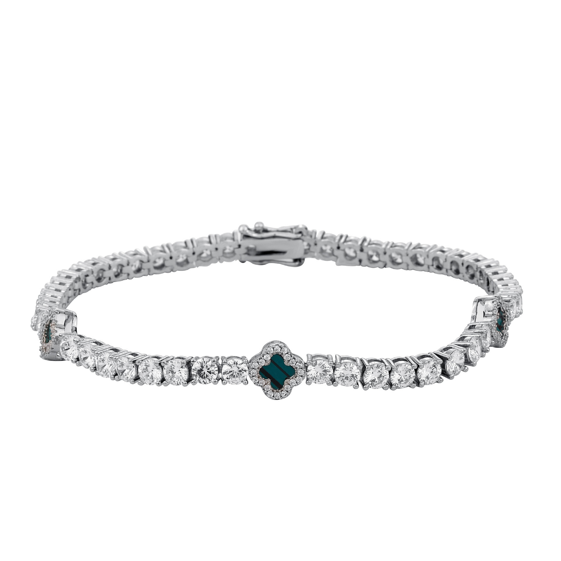 GRA Certified Clover Necklace Bracelet Iced out VVS Moissanite Tennis Chain Bling Bling Dainty Luxury Collar Chain High-Quality Elegant Jewelry