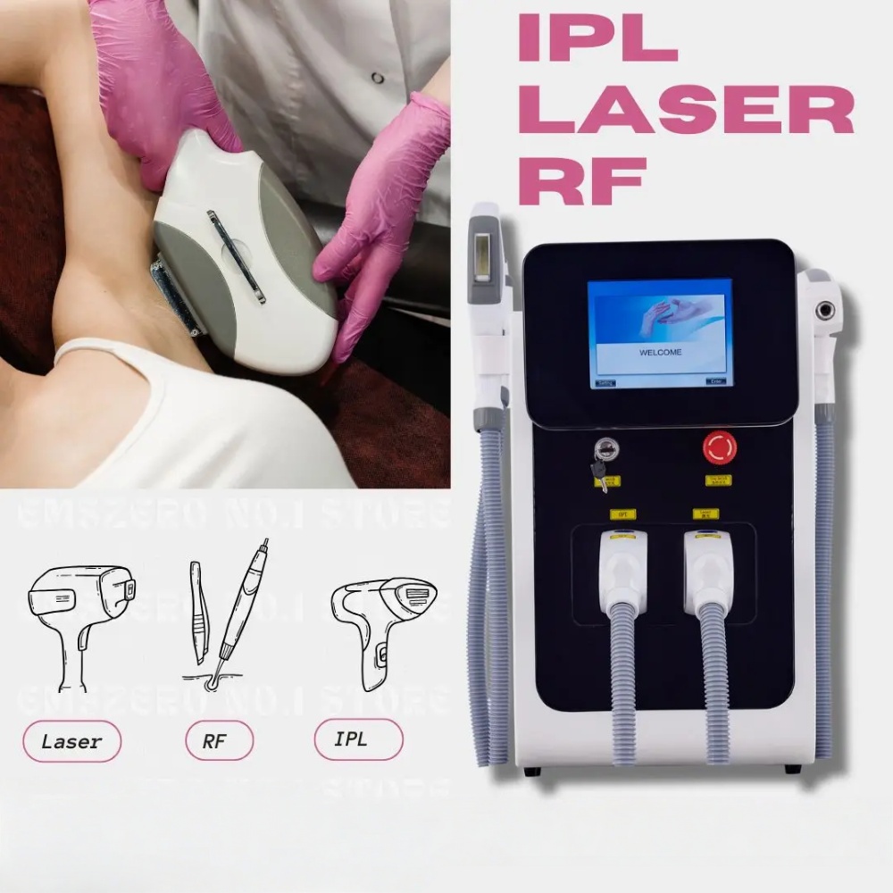 Professional Hair Removal Machine OPT 3 In 1 Skin Rejuvenation Carbon Peeling Face Lifting Pico Laser Tattoo Removal Equipment For IPL