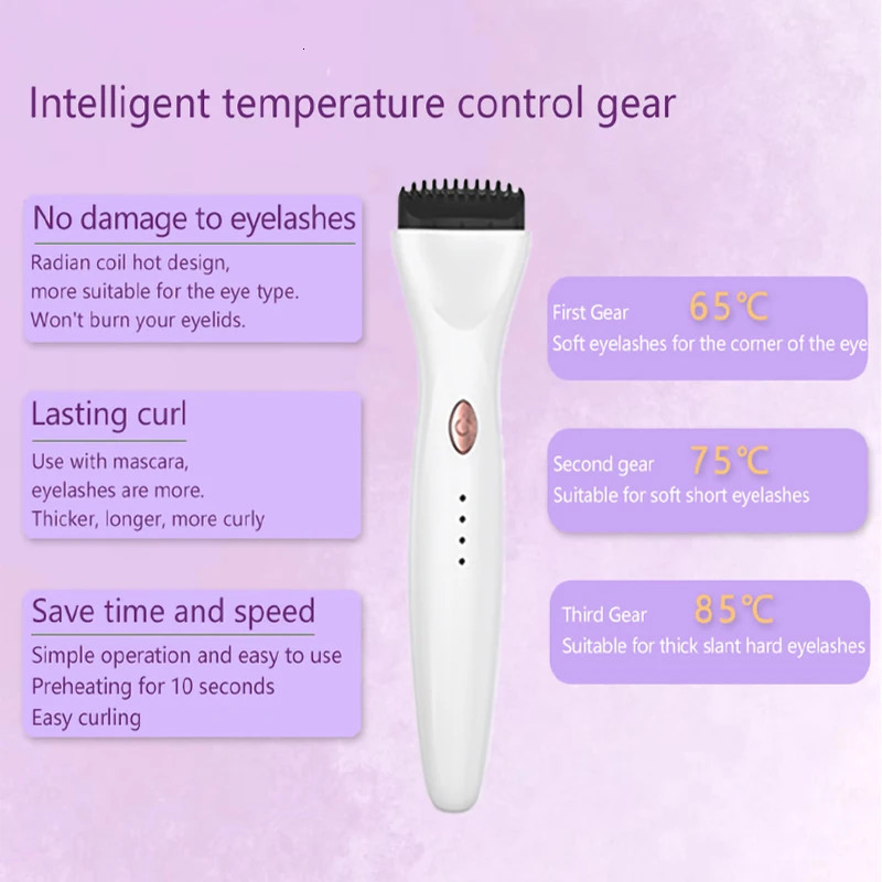 Heat Curling Electric Eyelash Curler Electric Heated Eyelash Grafting Long Lasting Eyelashes 250716