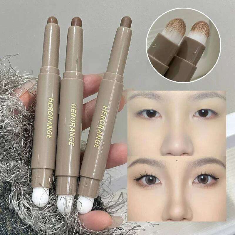 High-light Trimming Contour Shadow Cream Double-ended Contouring Stick Natural Makeup Three-dimensional Brightening X250719