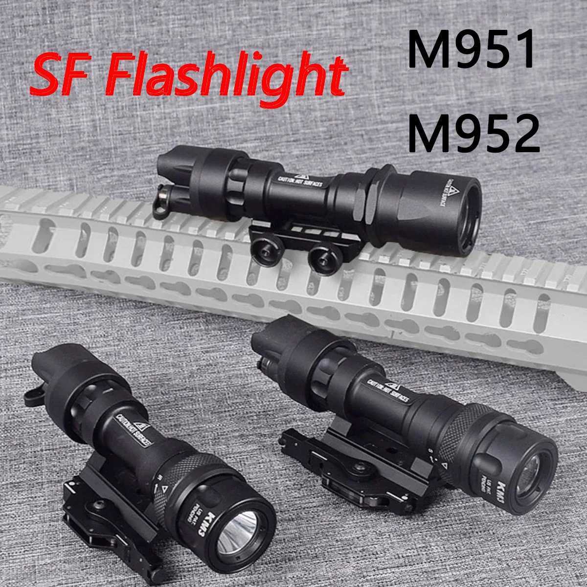 Tactical SF M951 M952 M952V IR Scout Weapon Light Cover Gun D Flashlight Switch AR15 M4 Rif Airsoft Torch Hunting Gun Lamp XJ250718