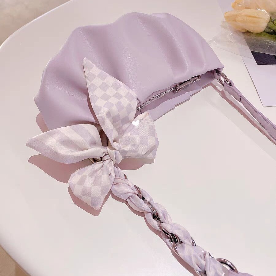 Summer new women's single shoulder crossbody bag fashion new pleated cloud underarm bag fashion texture women's crossbody bag new designer b