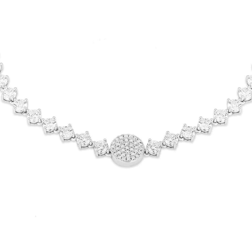 Rebellious Heiress Style Sweet Cool Design Galaxy Full Designer Jewelry Dia Round Pendant Choker Necklace