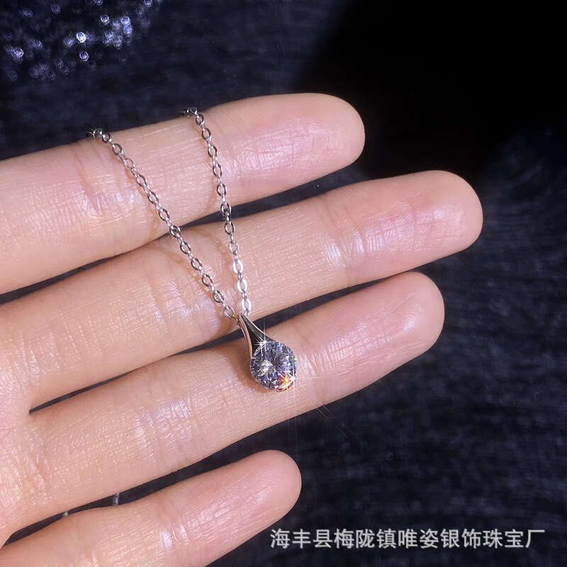 Weizi Jewelry Moissanite New S Sier Perfume Bottle Small Waist Necklace Fashion Versatile Collarbone Chain for Women bb8