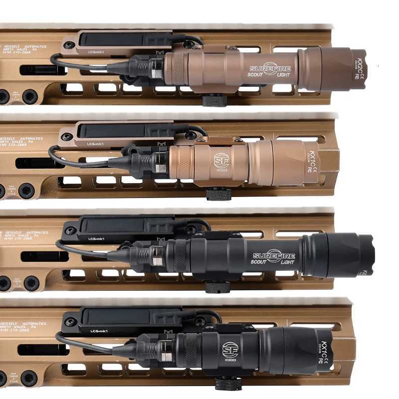 Surir M300A M600C Flashlight With Pure Pad Switch Fits 20mm Rail M-LOK KEYMOD Hunting Tactical Airsoft LightXJ250718