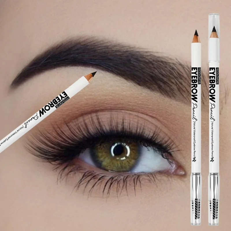 Black Double-ended Eyebrow Pencil Is Naturally Waterproof Sweat-proof and Smudge-proof Suitable for All Skin Colors 250712