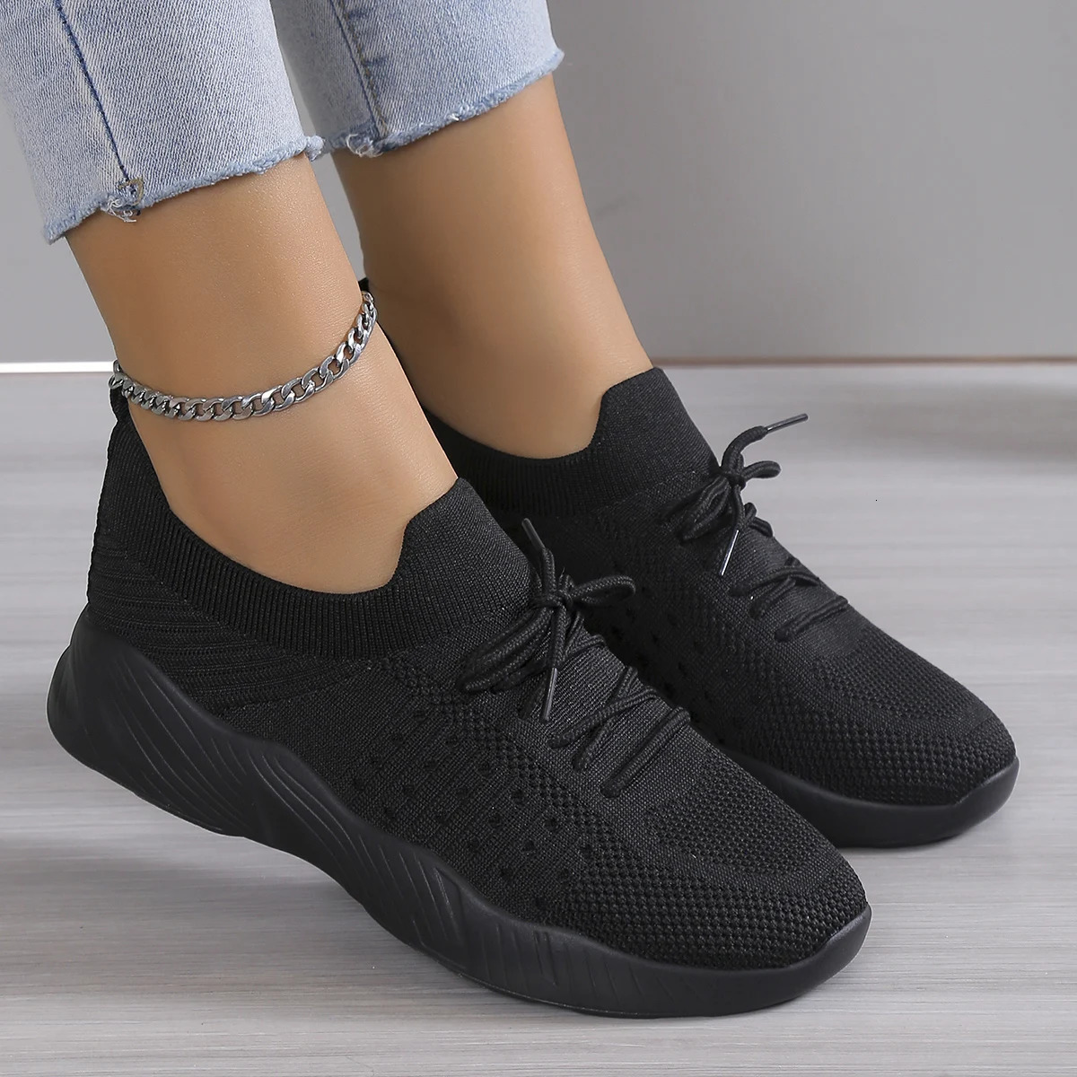 Summer Women Shoes Mesh Breathable Casual Sneakers Lace-Up Vulcanized Shoes Ladies Platform Sport Shoes Female Tennis Shoes 250717