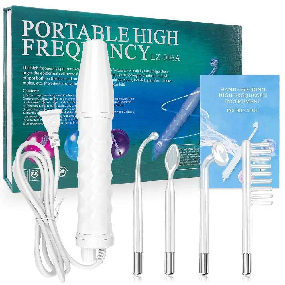 Portable High Frequency Electrodes Glass Tube for Facial Body Wand Acne Spot Wrinkle Removal Skin Care Beauty Tools