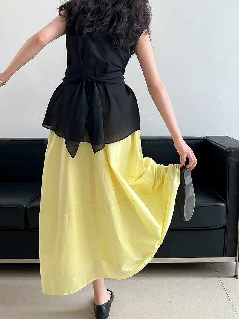 CL52205 Skirt New Summer High Waist Slimming A-line Skirt Loose Hip Covering Umbrella Skirt Fairy Skirt