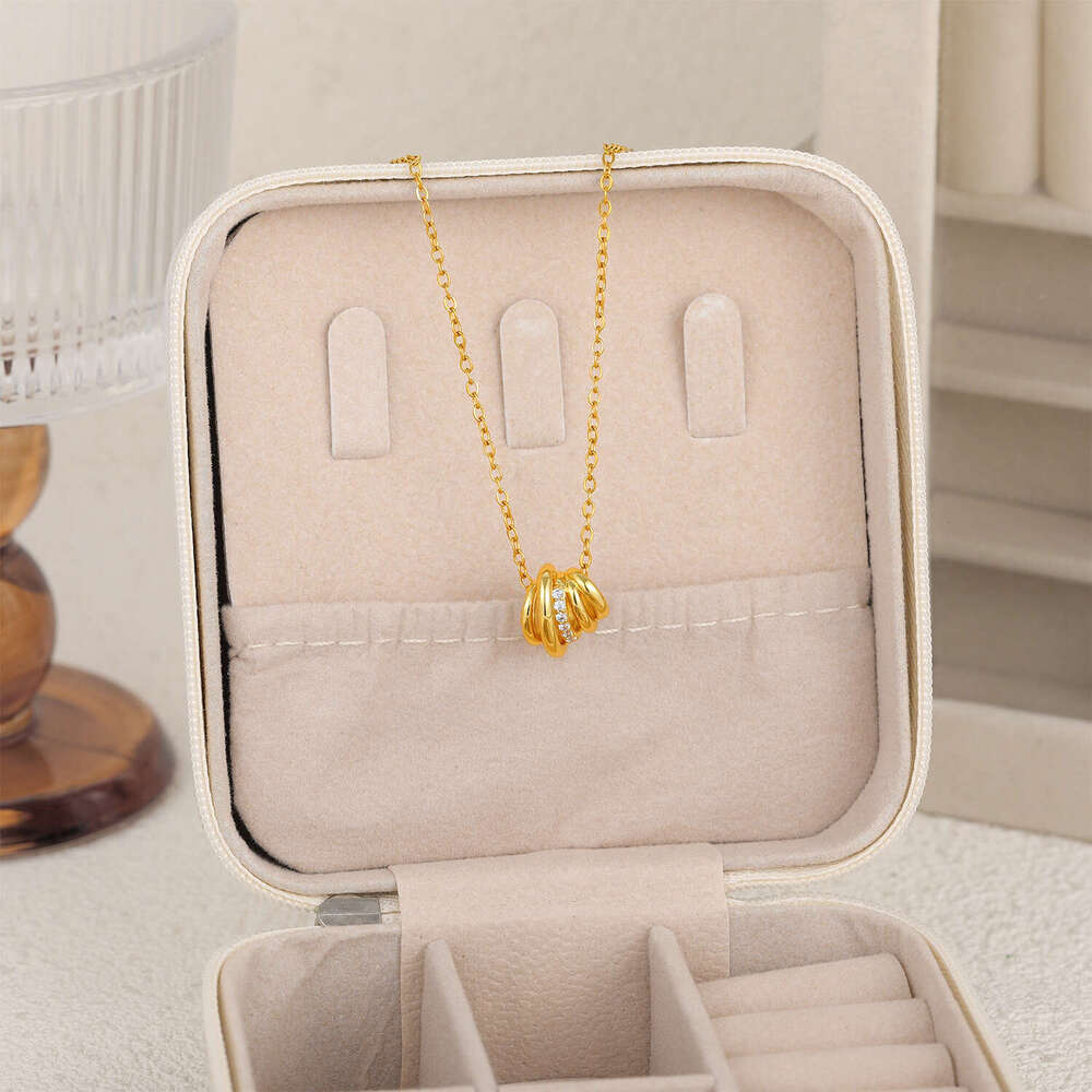 Geometric Irregular Micro Pave Zircon Necklace Niche Design Sense Light Temperament Versatile Clavicle Chain