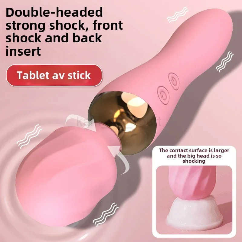 New Fun Experience Tongue Licking Electric Female Studio with the Same AV Bar Charging Flu Vibrator Masturbation Massage Supplies M250719