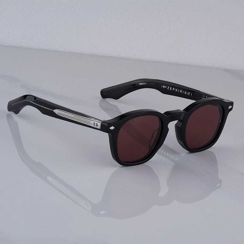 Luxury Brand Fashion Zephirin Sunglasses Men Top Quality Round Acetate Outdoor UV400 Protection Women Sunglasses W250718