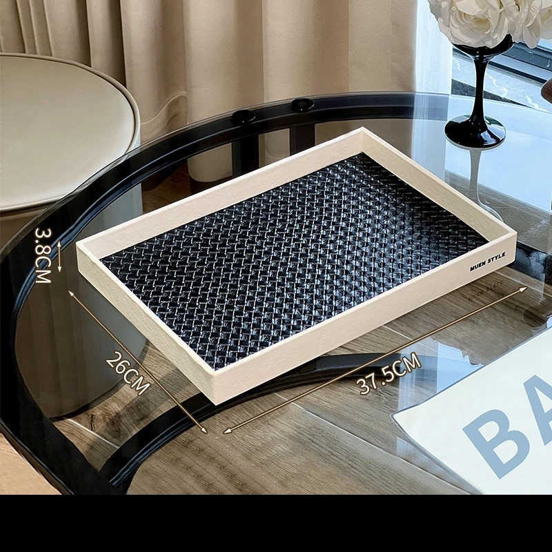 Furniture Living Room Bedroom Leather Entrance Storage Box Luxury Rectangular Organizer For Jewelry Makeup M250719