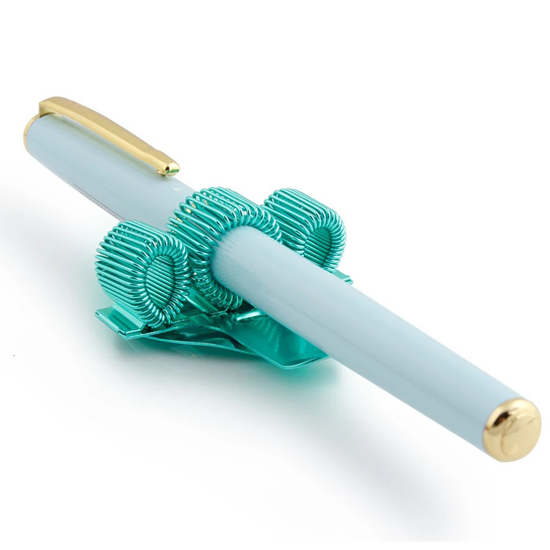 ALKVISION Brass Notebook Pen Clips Penholder For Traveller Planner Cowhide Diary Metal Holder Korean Stationery 250715