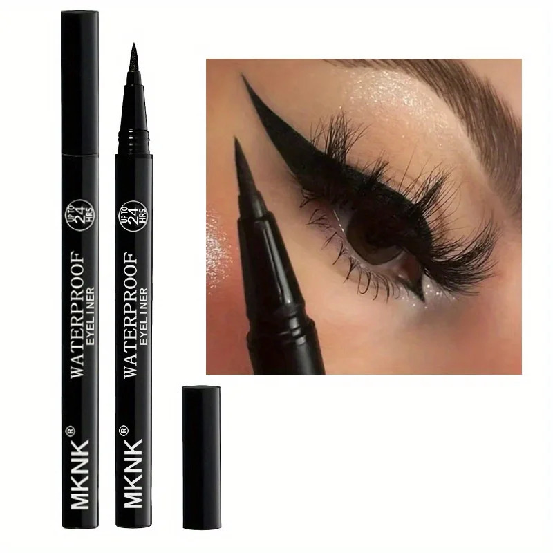 10pcs Waterproof Black Eyeliner Pens-Smooth Fast-Drying Long-Lasting Makeup with Sweatproof Formula Perfect for Bold 250716