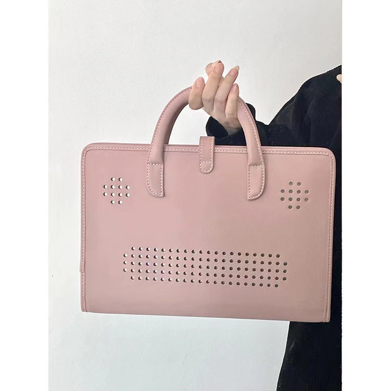 new protective case laptop bag pink cute laptop handbag neutral style designer bag fashion women s shoulder bag crossbody bag