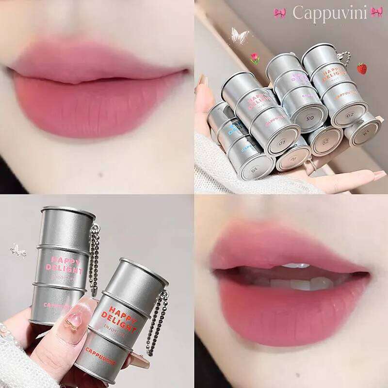 Creative Sier Tube Matte Lipstick Veet Red Glaze Waterproof Longlasting Non-Stick Cup Smooth d Texture Lip Tint Makeup X250717