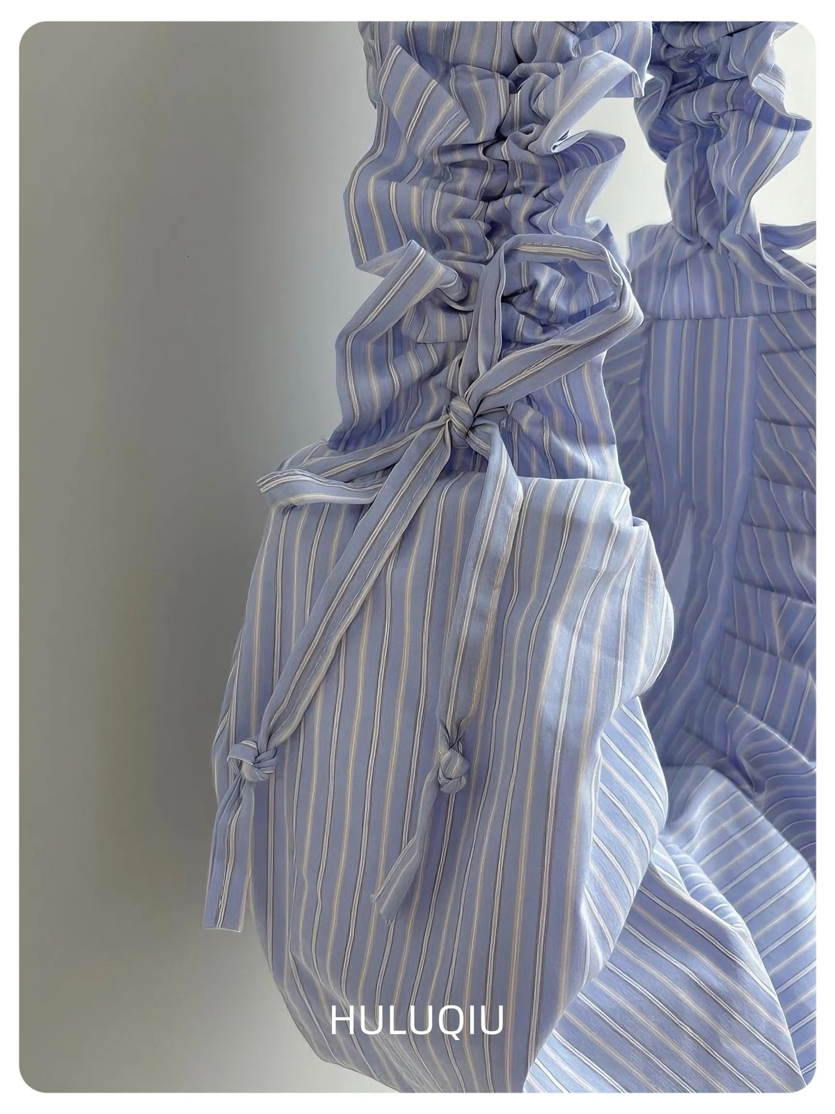 Pleated Striped Dumpling Hobo Bag Solid Color Korean Soft Cotton Phone Purse Stylish Underarm Shoulder Shopping Bag 250715