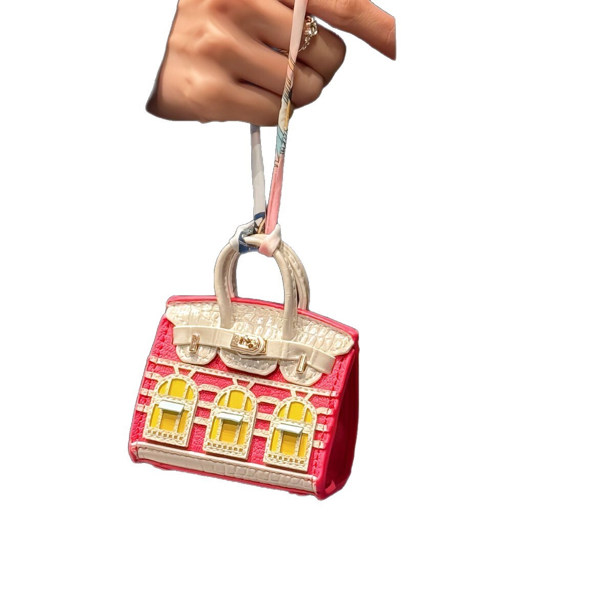 High-Value Mini Pair Bump Window House Pendant Earphone Lipstick Car Key Small Bag Backpack ddmythur