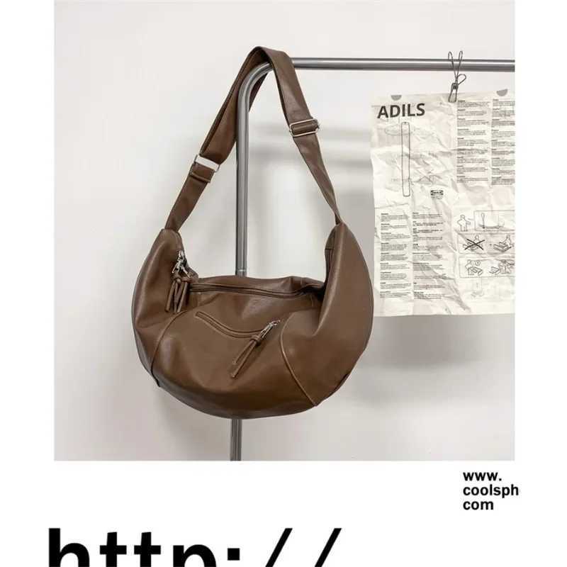 Large Capacity Mens Locomotive Riding Bag Persali Cross-body Messenger Bag Underarm Shoulder Oblique Fitness Bag Casual Y250718