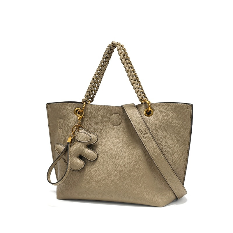 COCIO designer Shoulder Bags New Handheld Tote Bag Soft Leather Commuter Casual Womens Bag Versatile