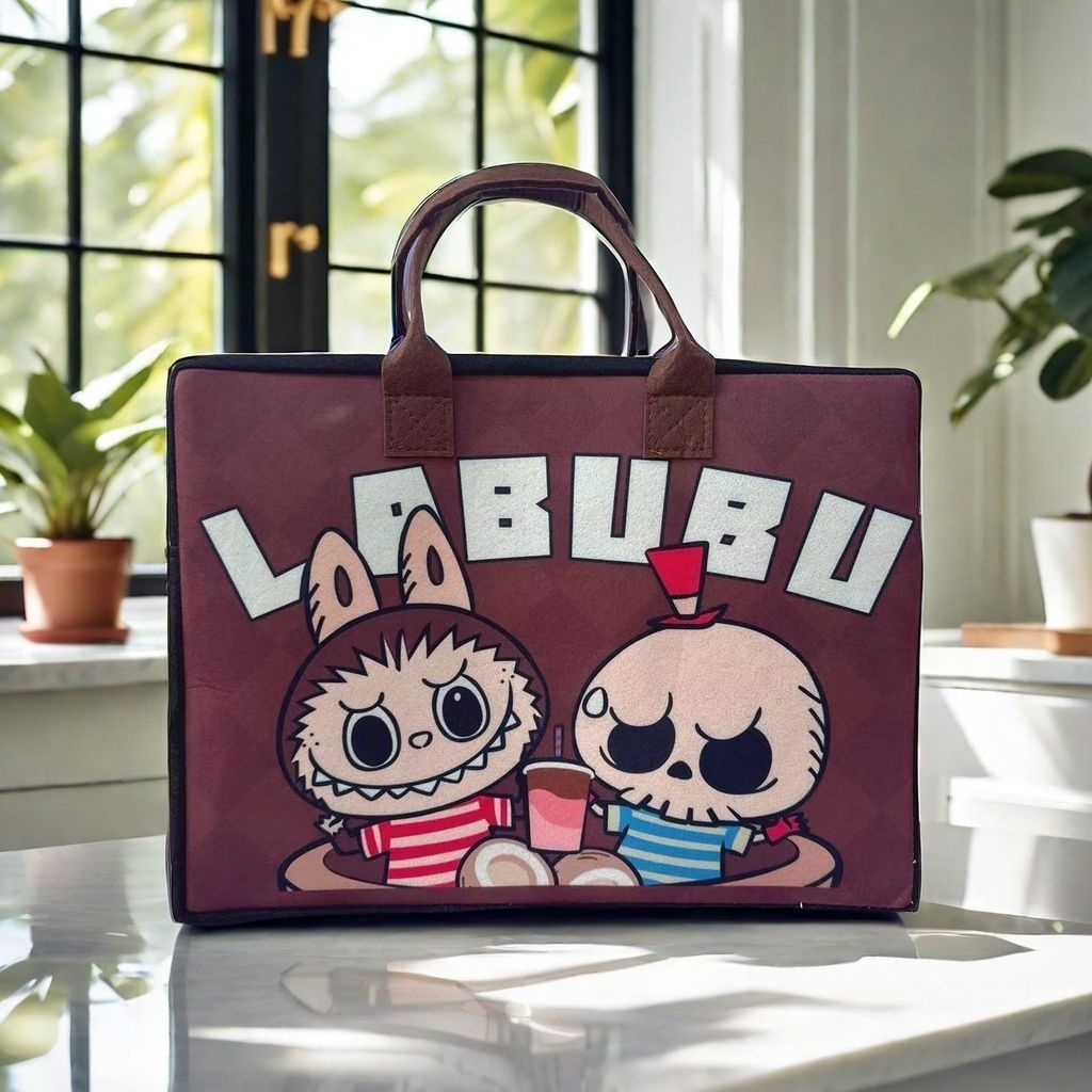 Designer Bag Luxury Bag Labubu Cartoon Shoulder Tote Women S Large Capacity Handbag Shopping New Fashion Shoulder Bag Summer Beach Underarm Multicolor