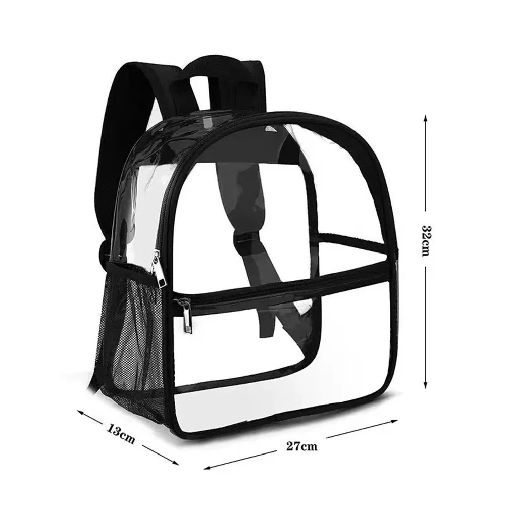 Clear Backpack Transparent PVC Waterproof School Bag Beach Cell Phone bag for Travel School Storage Waist Bag 250714