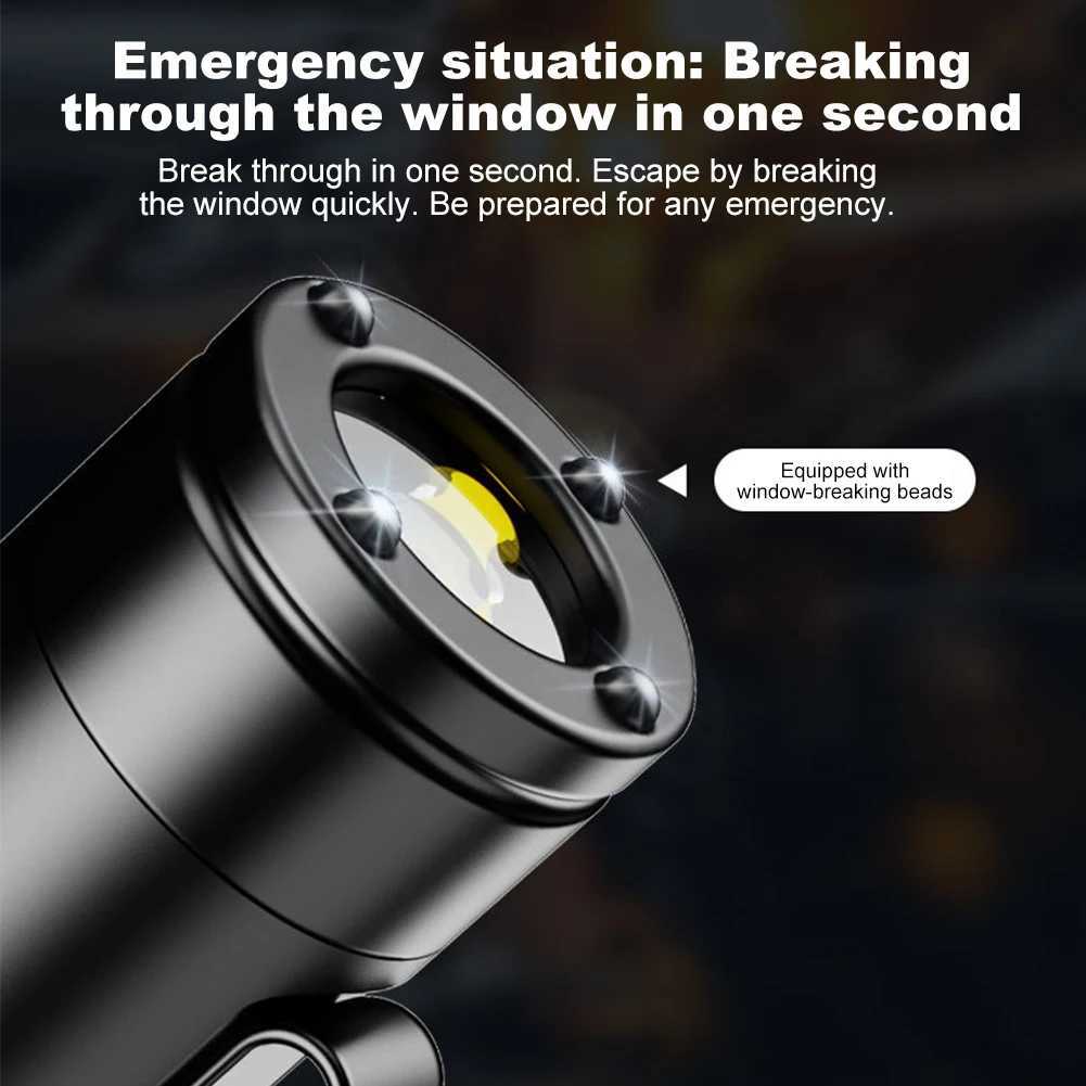 Mini Flashlight ergency Torch Rechargeab Micro D Flashlight with Hat Clip for Outdoor Hiking CamXJ250718