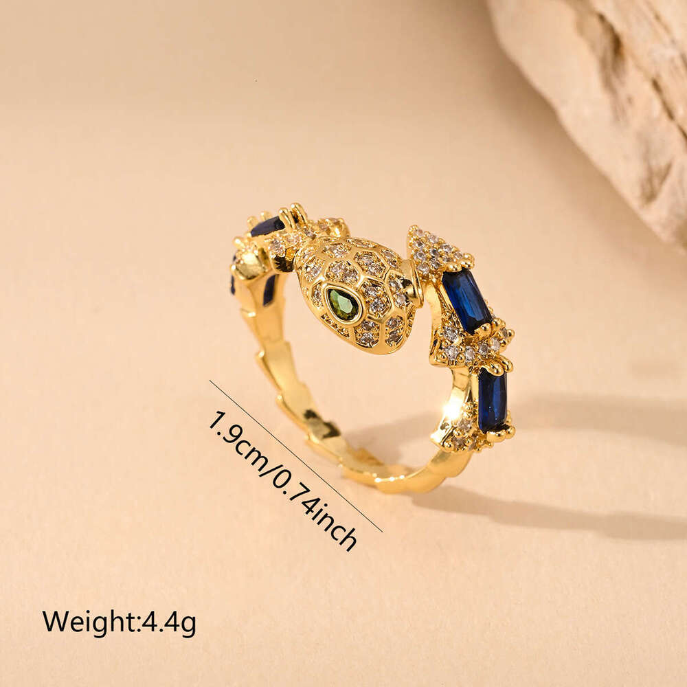 Fashion Versatile Ins Style Light Luxury Snake Ring for Women Unique Niche High-end Sense Jewelry