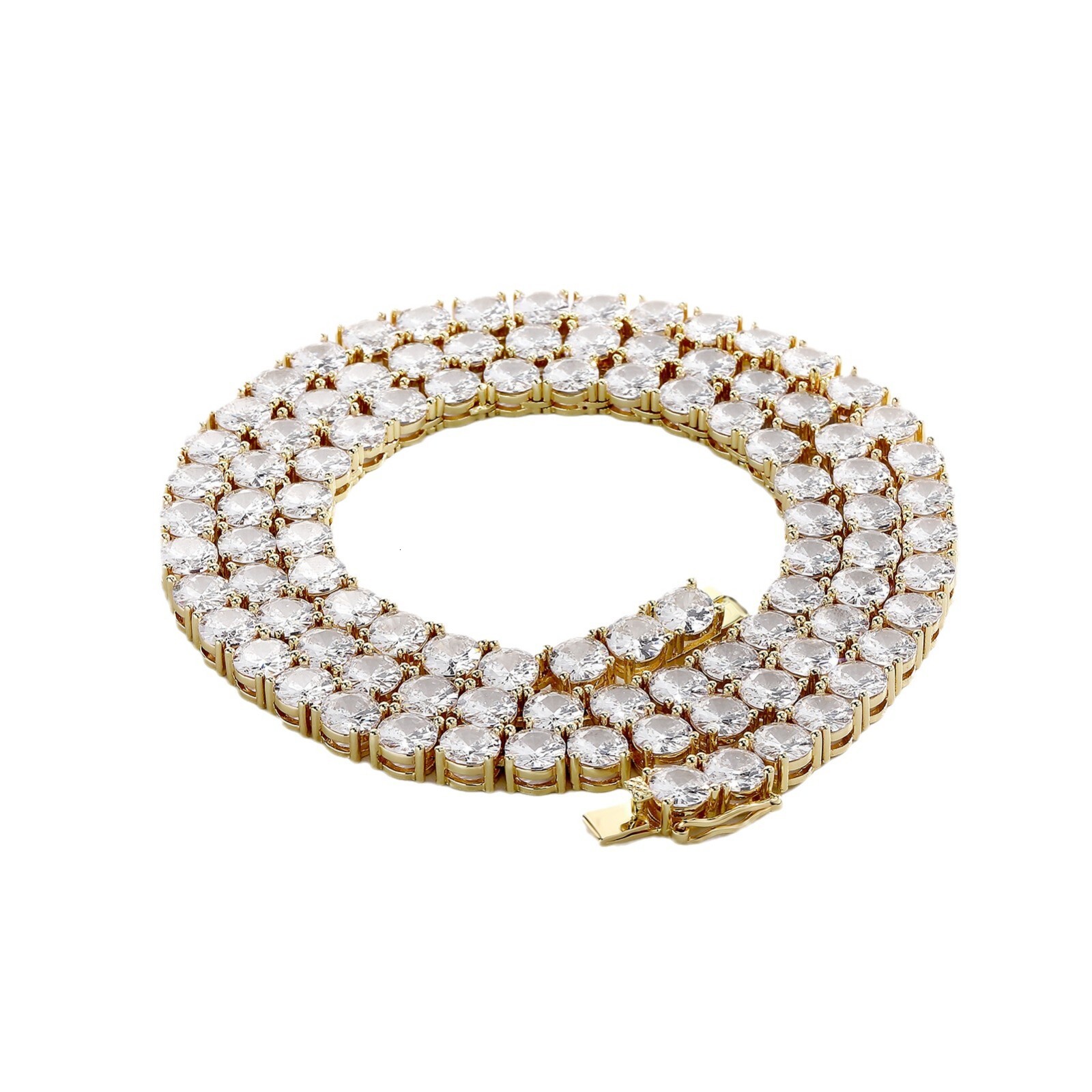 GRA Certified VVS Moissanite Tennis Chain Iced out Dainty Hip Hop Jewelry Women's Necklace Bracelet High-Quality Bling Bling Accessory