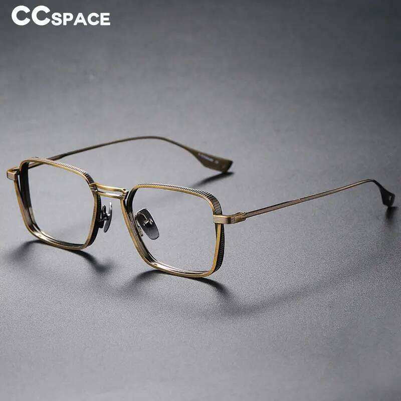 53229 Retro Square Pure Titanium Upscale Glasses Frames Men Women Fashion Optical Eyeglasses