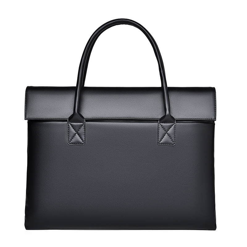 2025 cross-border new laptop bag inch PU fabric commuting multifunctional briefcase designer bag women's handbag shoulder bag