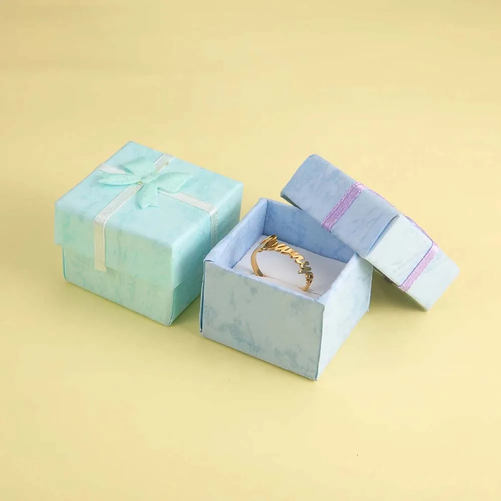 Custom Double First Name Finger Ring For Women Men Personalized Rings Couple Family Gift Gold Color Stainless Steel Jewelry 250716