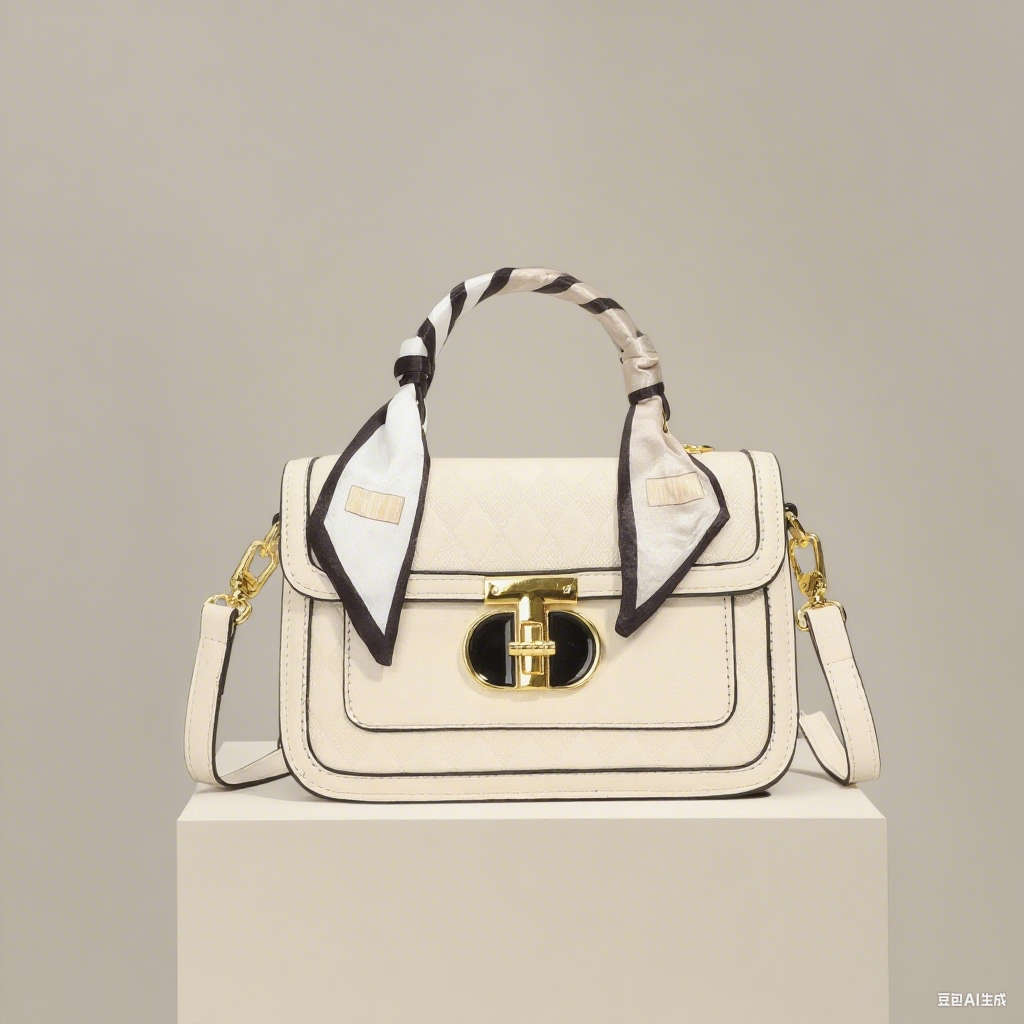 2025 New Fashion Buckle Women's Bag Popular Small Square Bag Handbag Satchel