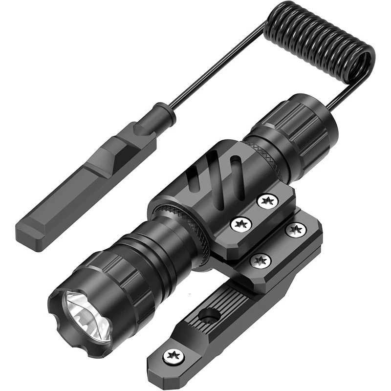 Tactical Flashlight 1200 Lumen D Light with Picatinny Rail/Mlok Mount for Outdoor and Pure Switch IncludedXJ250718