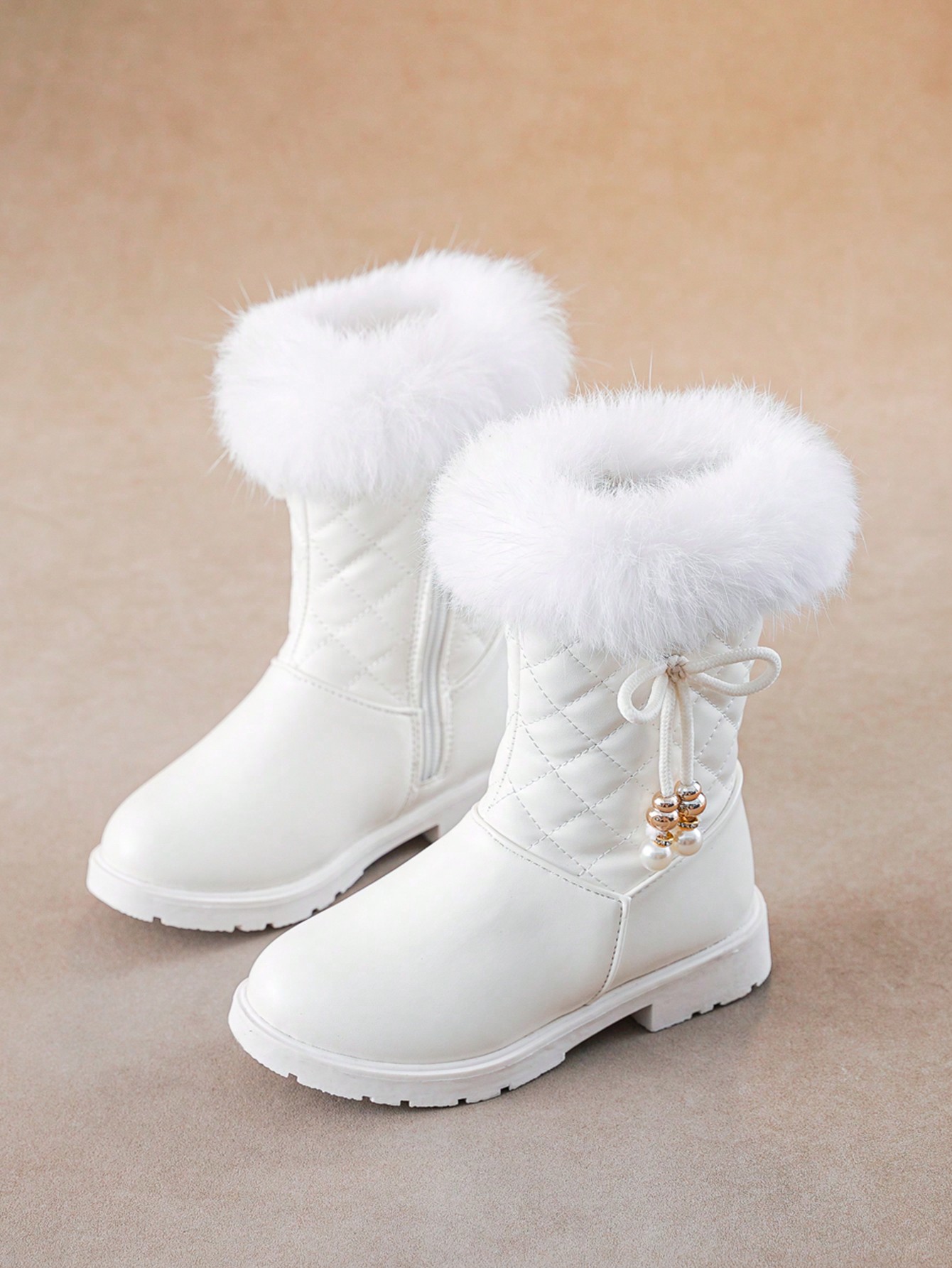 Warm Waterproof Winter Snow Boots Featuring Soft Rabbit Fur Lining