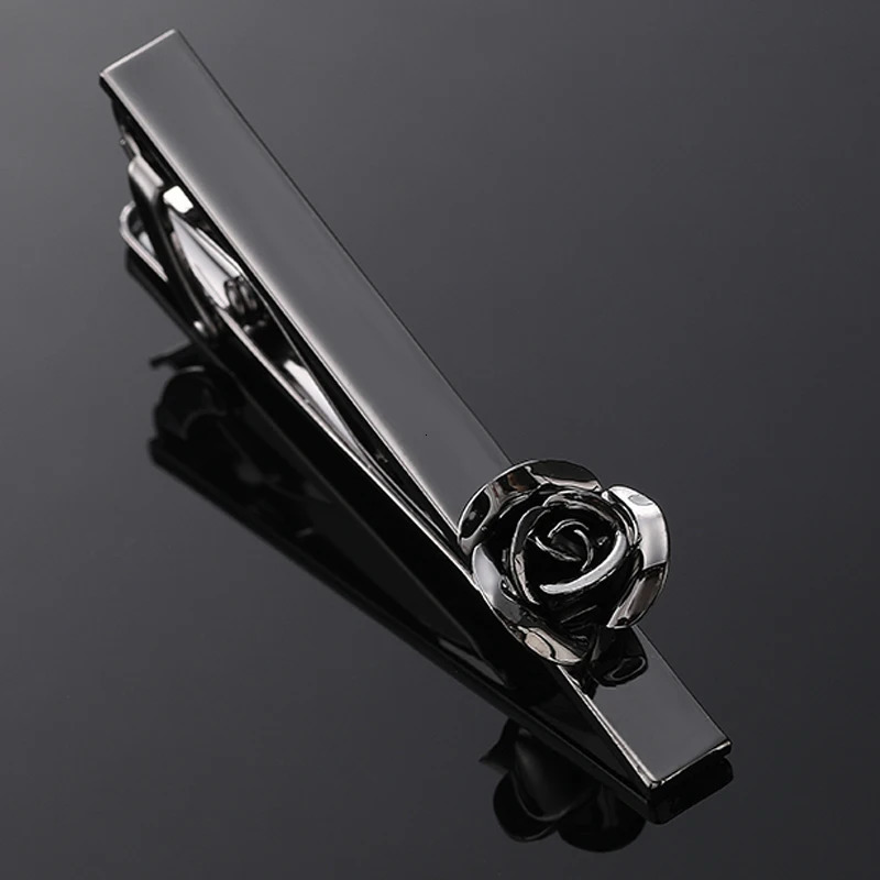 Classic mens and womens tie clips highquality metal saxophone anchor rose clip suit shirt accessories jewelry wholesale 250715