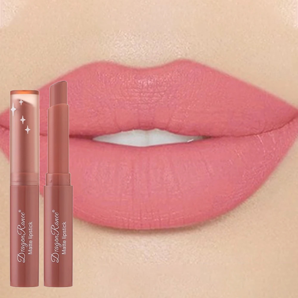 Nude Matte Lipstick Waterproof Lip Sticks Not Fading Sexy Red Velvet Lipsticks for Women Make Up Long Lasting Lip Cosmetics 250716