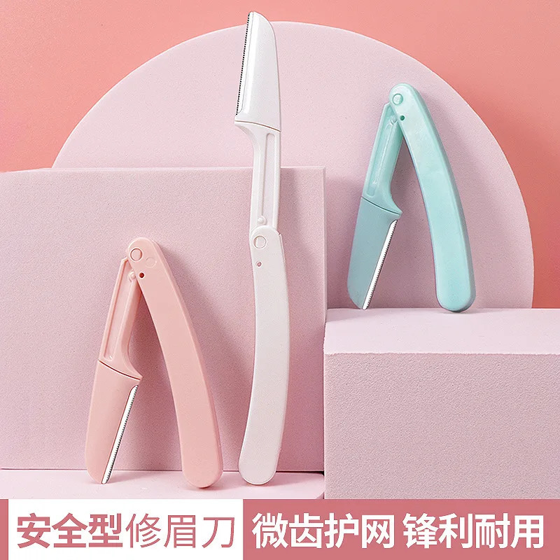 3pcs Safe Folding Ladies Face Shaver Eyebrow Trimmer Blade AntiScratch Razor Makeup Tools for Women 250716