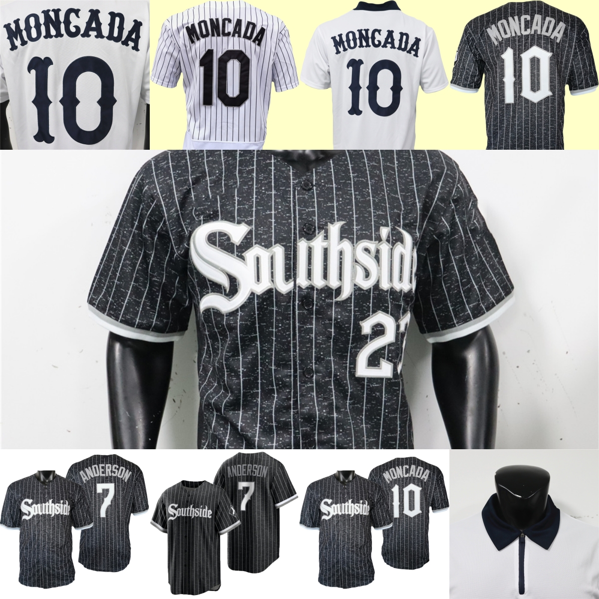 Luis Robert Jr. baseball jersey Andrew Benintendi Andrew Vaughn Miguel Vargas Brooks Baldwin Lenyn Sosa Edgar Quero Jacob Amaya Colson Montgomery La Russa Jim Thome