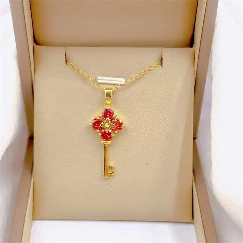 ic Charm Irregular Key Necklace Fashion Vintage Cute Shaped Party Favor Stainless Steel Delicate Clavicle Chain W250718