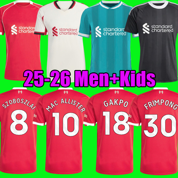 THAILAND 25 26 SALAH WIRTZ Soccer Jersey Luis Diaz & Darwin Nunez Football Kits for Men and Kids
