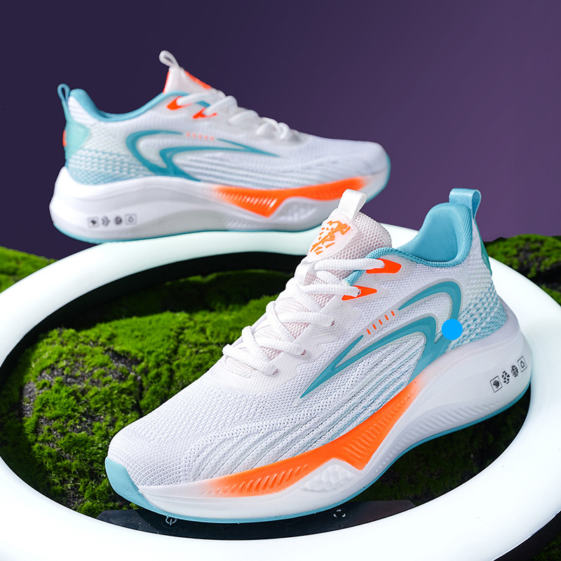 Size Carbon Plate Sports Casual Men's Extra Large Running Mesh Shoes New Summer Breathable Professional Shock Absorption