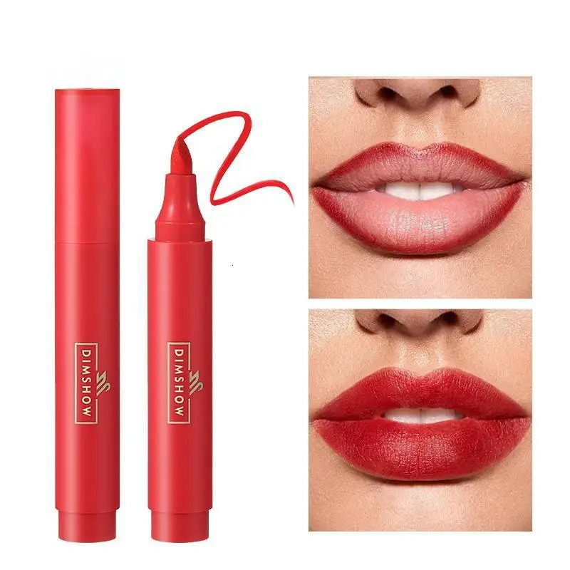 DIMSHOW Lipstick and Lip Gloss Long-lasting moisturizing and moisturizing matte non-stick cup waterproof lip dye 250717
