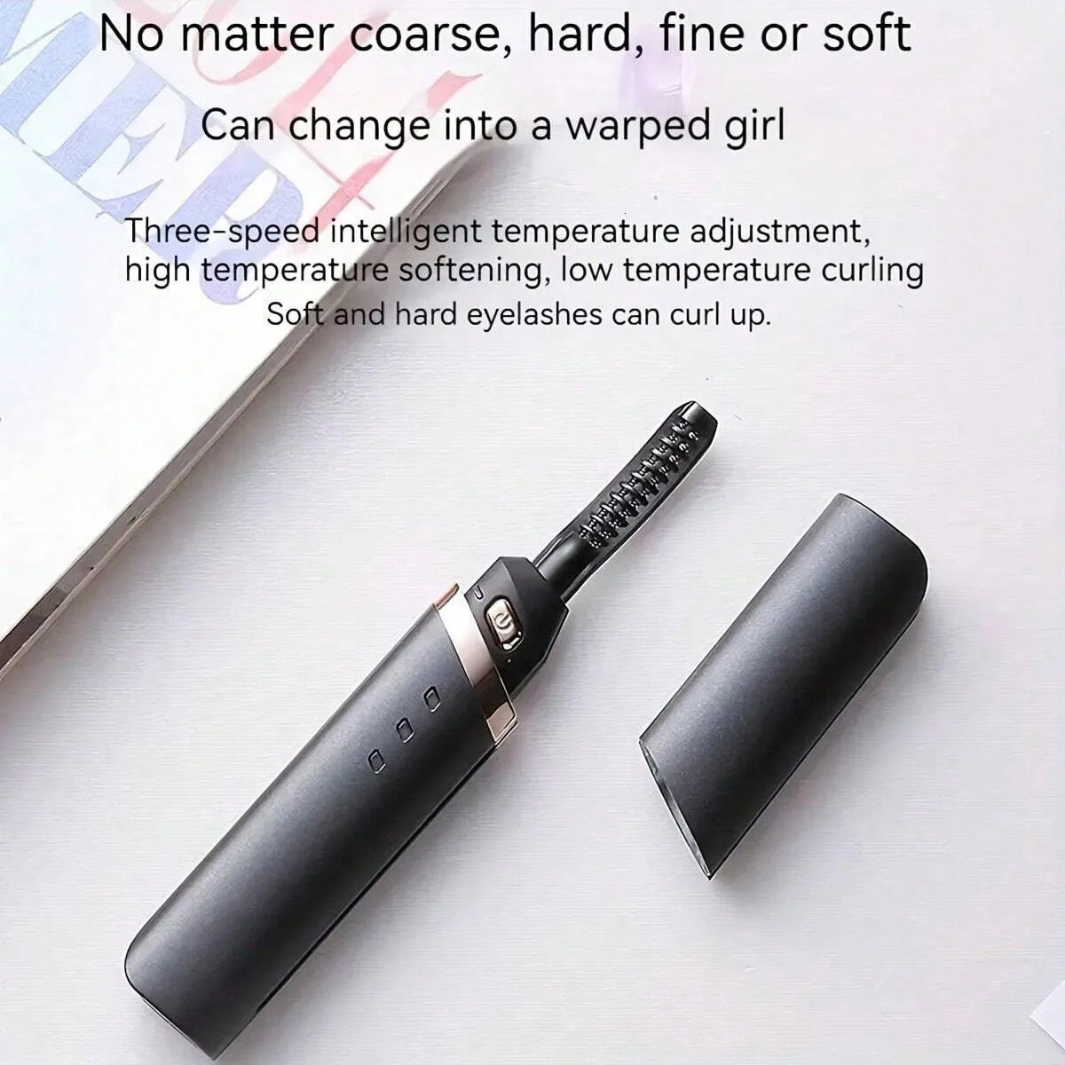 1pc Portable Electric Eyelash Curler Rechargeable For Fast Natural Lash Curling Effect Makeup Tool For Women 250716