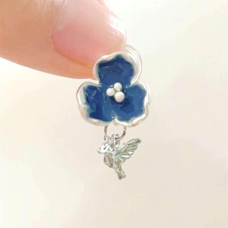 Qingqing Zi Jin Gentle Temperament Ear Clips No Piercing Female Niche Design Ancient Versatile Earrings Chinese Style