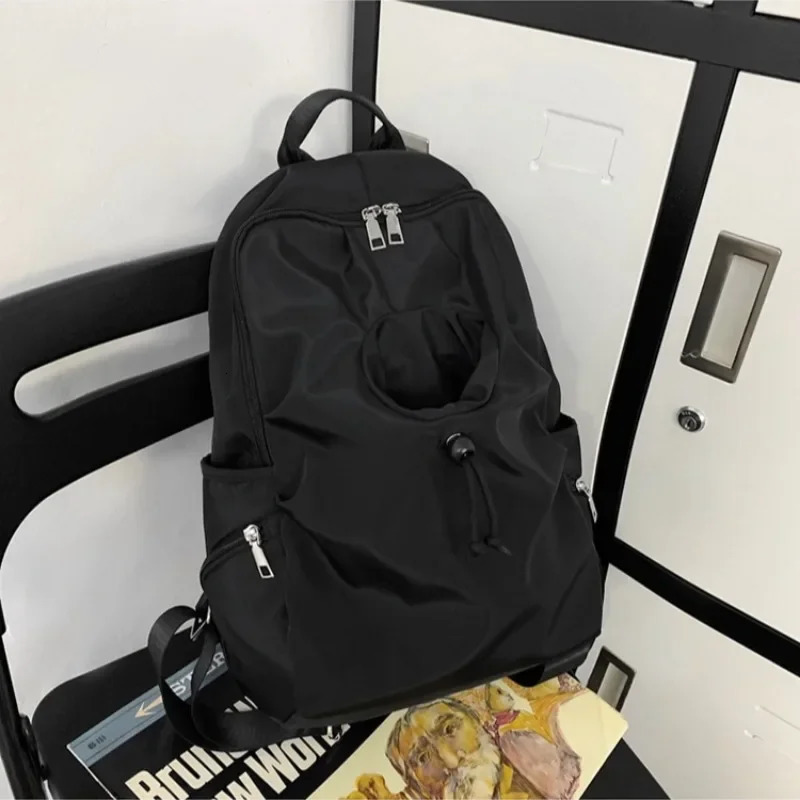 Y2k All Match Casual Women Schoolbags Vintage Trendy Chic Korean Travel Bags Streetwear Preppy Simple Backpacks for Students 250717